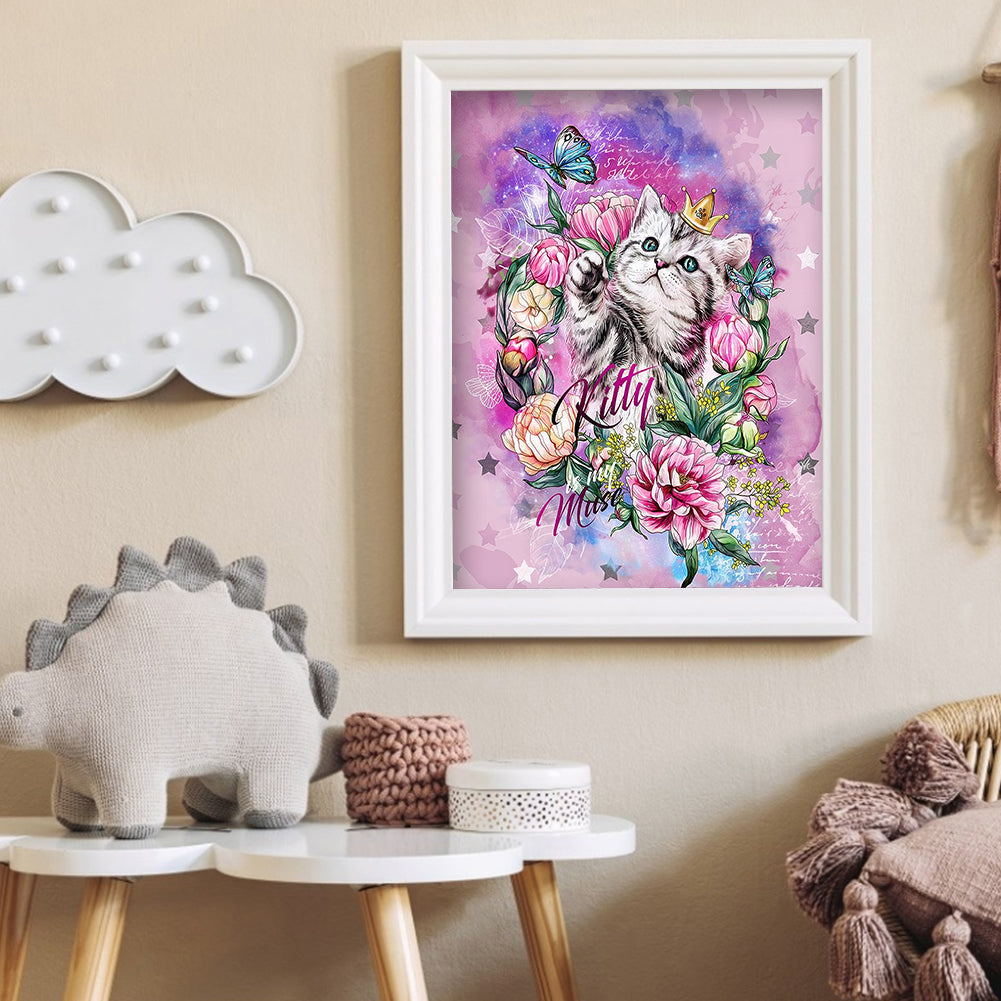 Cat - Full Square Drill Diamond Painting 30*40CM