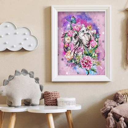 Cat - Full Square Drill Diamond Painting 30*40CM