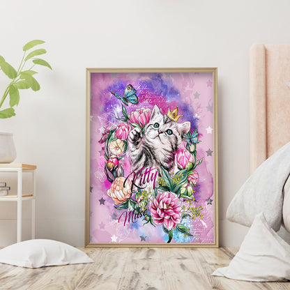 Cat - Full Square Drill Diamond Painting 30*40CM