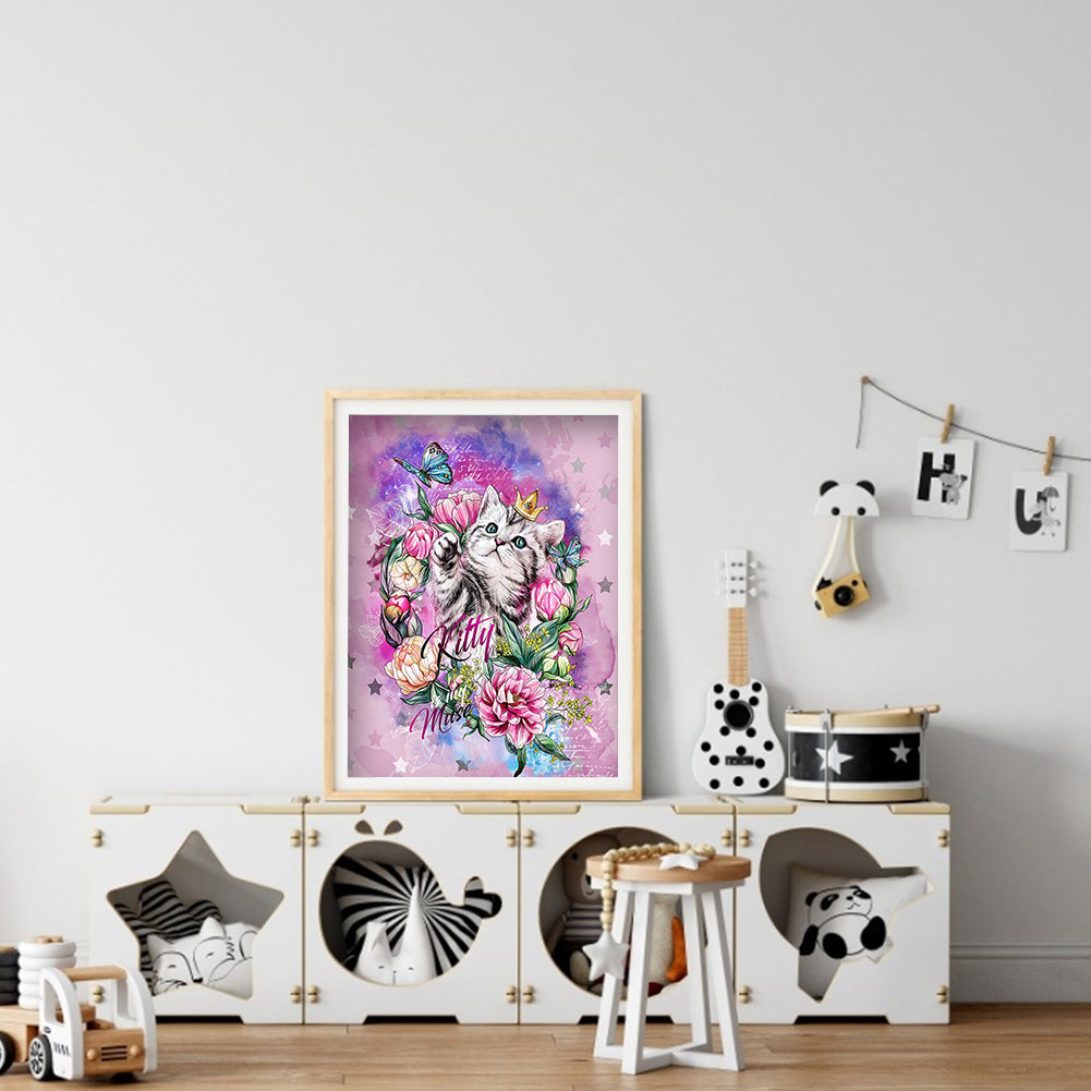 Cat - Full Square Drill Diamond Painting 30*40CM