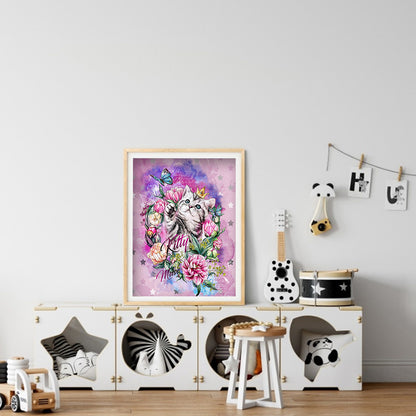 Cat - Full Square Drill Diamond Painting 30*40CM