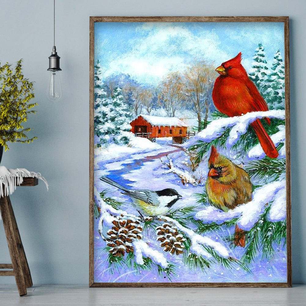 Bird - Full Square Drill Diamond Painting 30*40CM