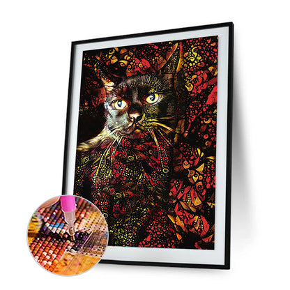 Cat - Full Square Drill Diamond Painting 30*40CM