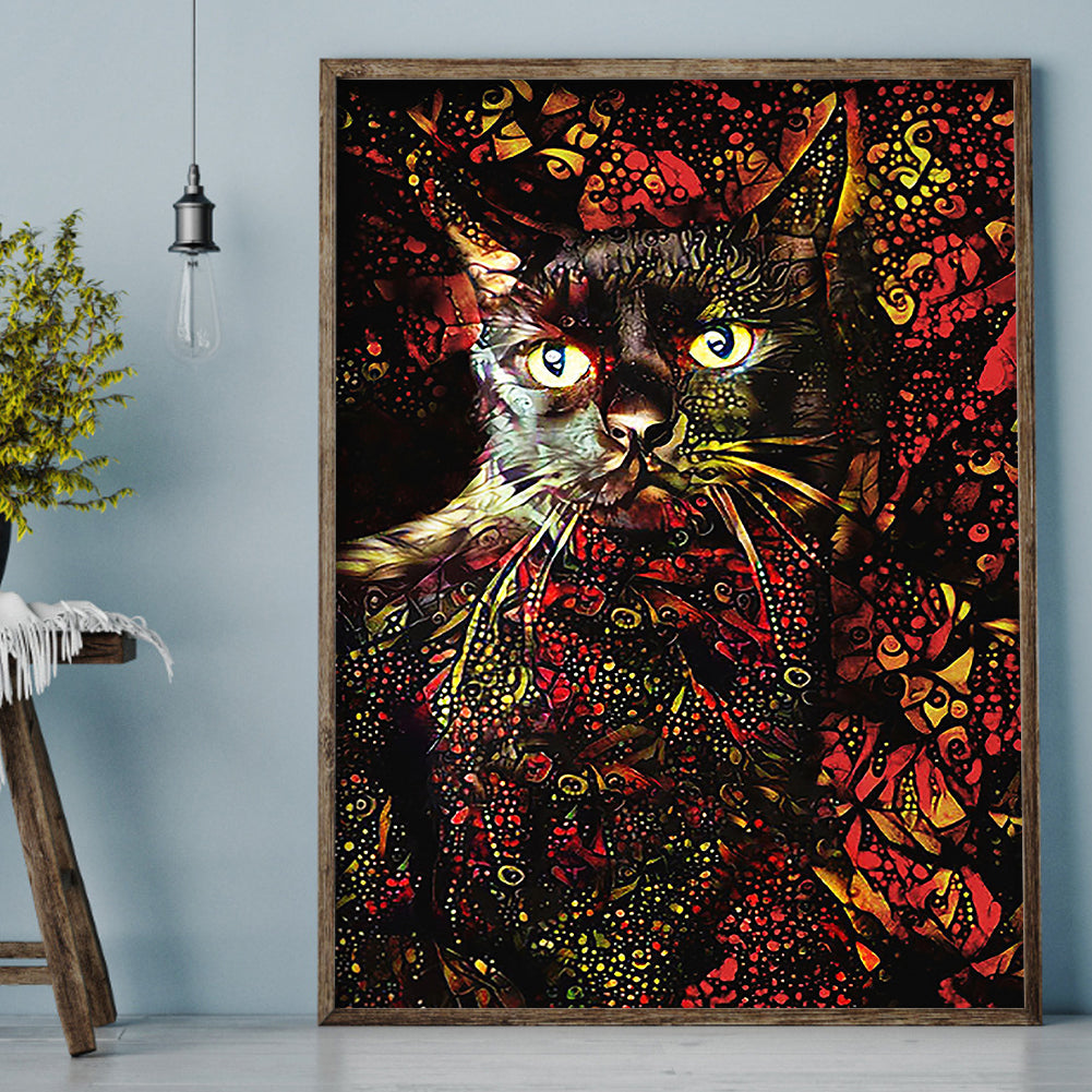 Cat - Full Square Drill Diamond Painting 30*40CM