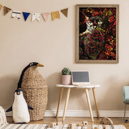 Cat - Full Square Drill Diamond Painting 30*40CM