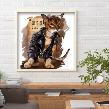Cat - Full Square Drill Diamond Painting 30*40CM