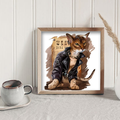 Cat - Full Square Drill Diamond Painting 30*40CM