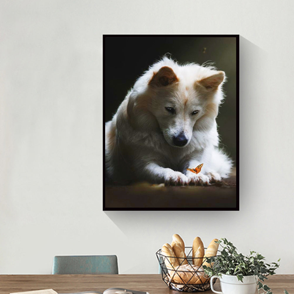 Dog - Full Square Drill Diamond Painting 30*40CM