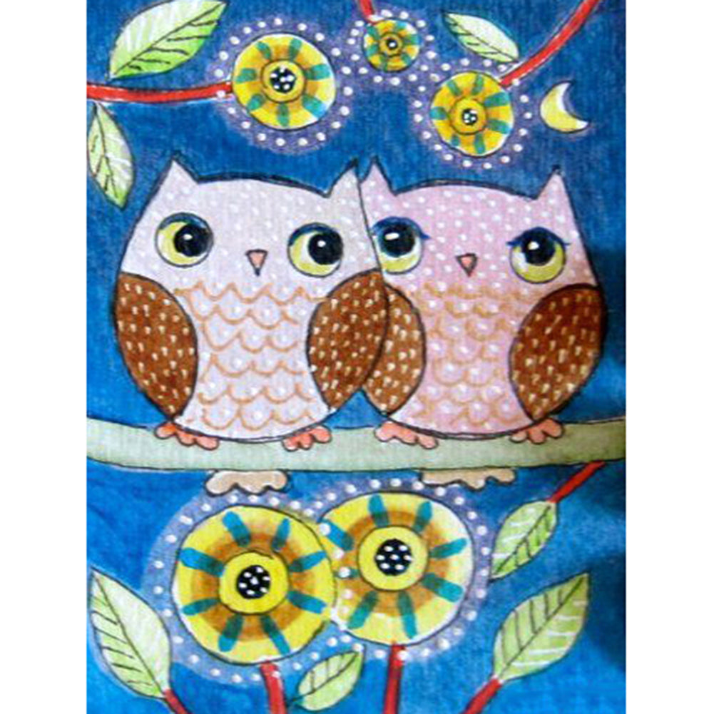 Owl - Full Square Drill Diamond Painting 30*40CM