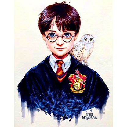 Harry Potter And The Owl - Full Square Drill Diamond Painting 30*40CM