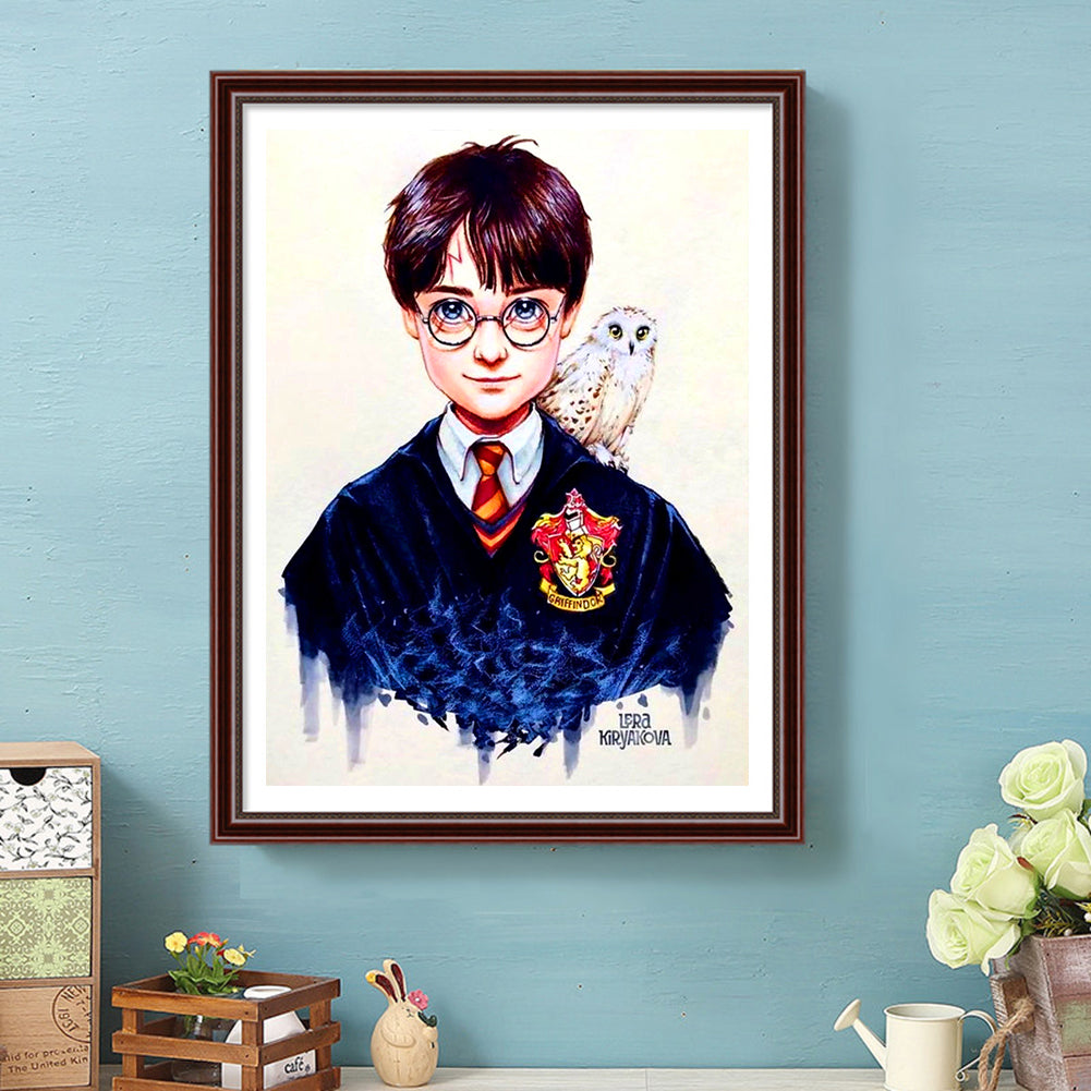 Harry Potter And The Owl - Full Square Drill Diamond Painting 30*40CM