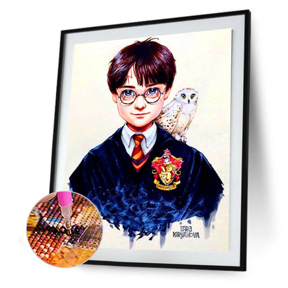 Harry Potter And The Owl - Full Square Drill Diamond Painting 30*40CM