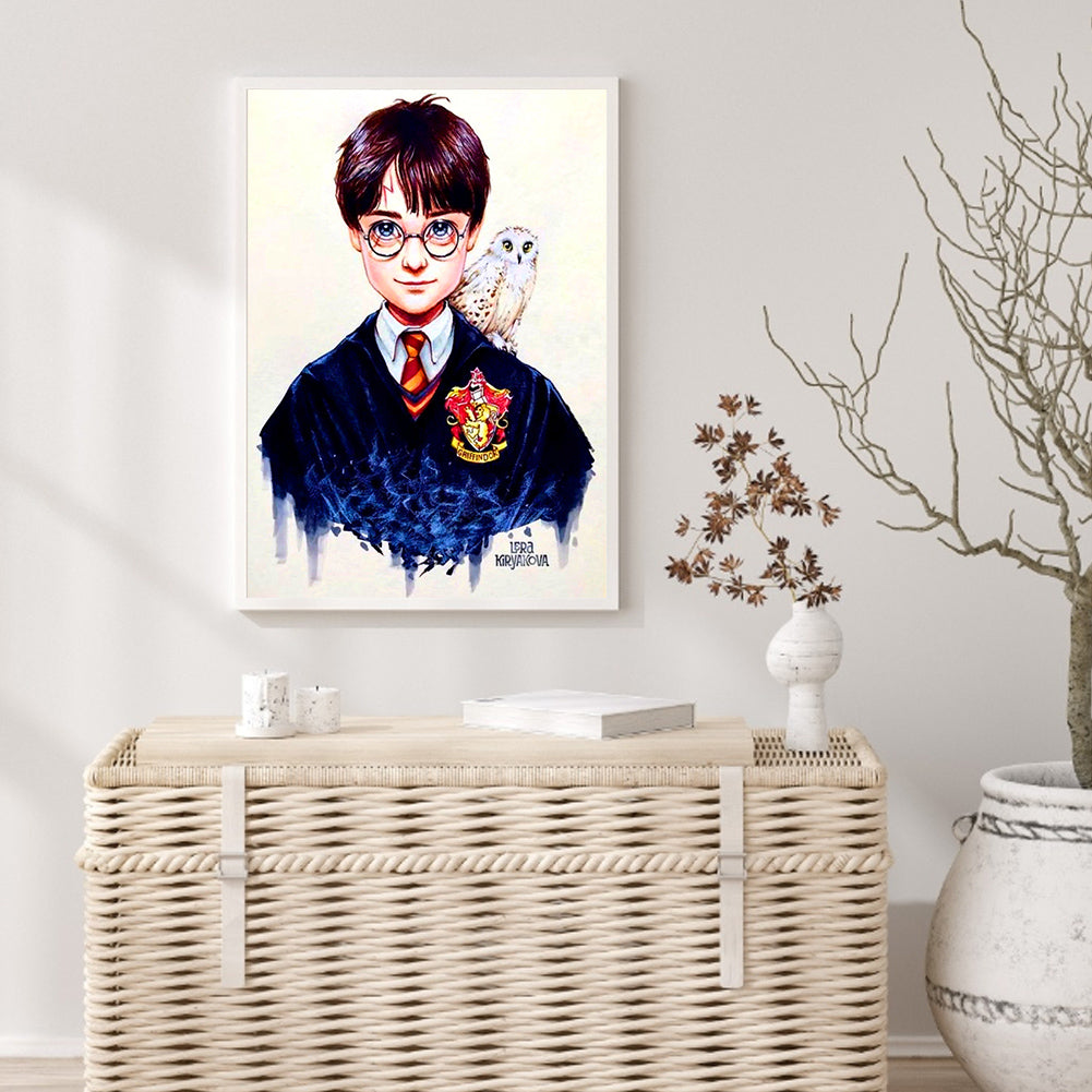 Harry Potter And The Owl - Full Square Drill Diamond Painting 30*40CM