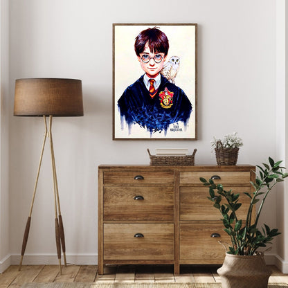 Harry Potter And The Owl - Full Square Drill Diamond Painting 30*40CM