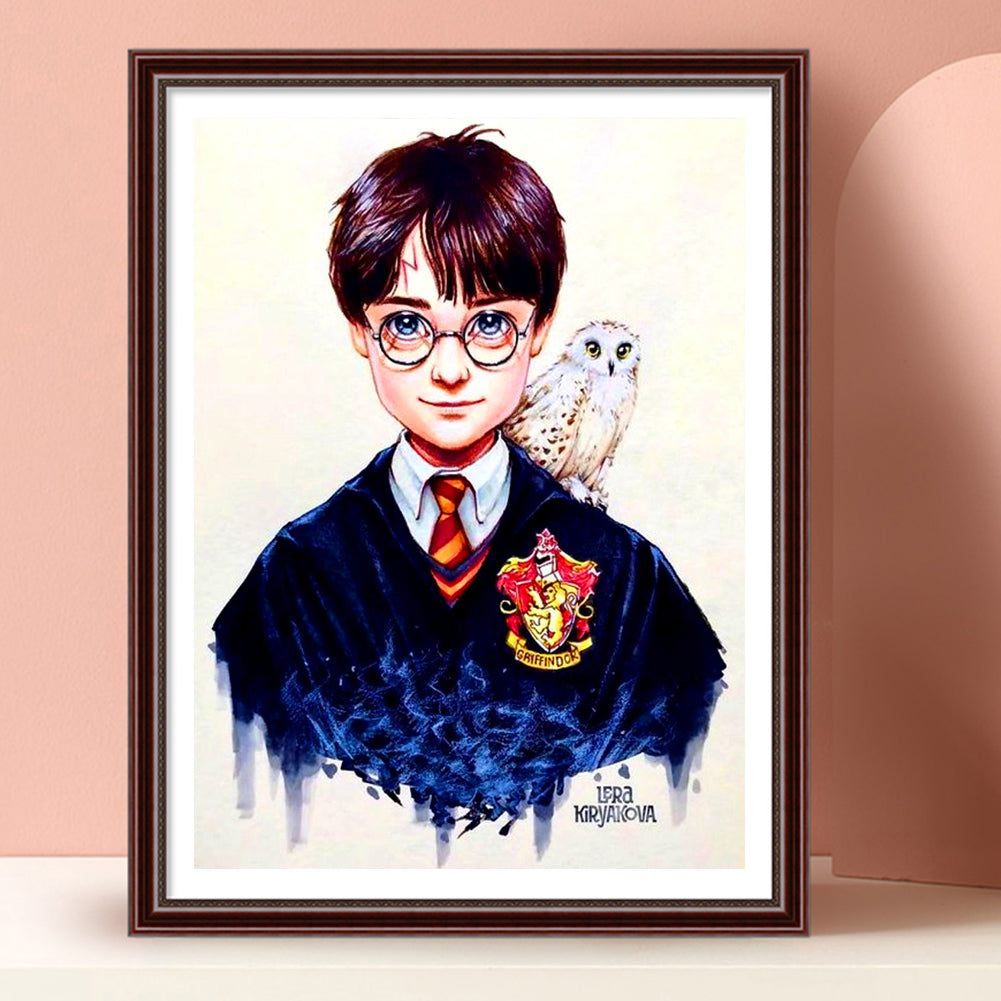 Harry Potter And The Owl - Full Square Drill Diamond Painting 30*40CM