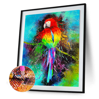 Colorful Parrot - Full Square Drill Diamond Painting 30*40CM