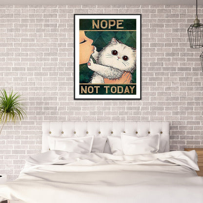 Black Cat Pictorial - Full Round Drill Diamond Painting 30*40CM