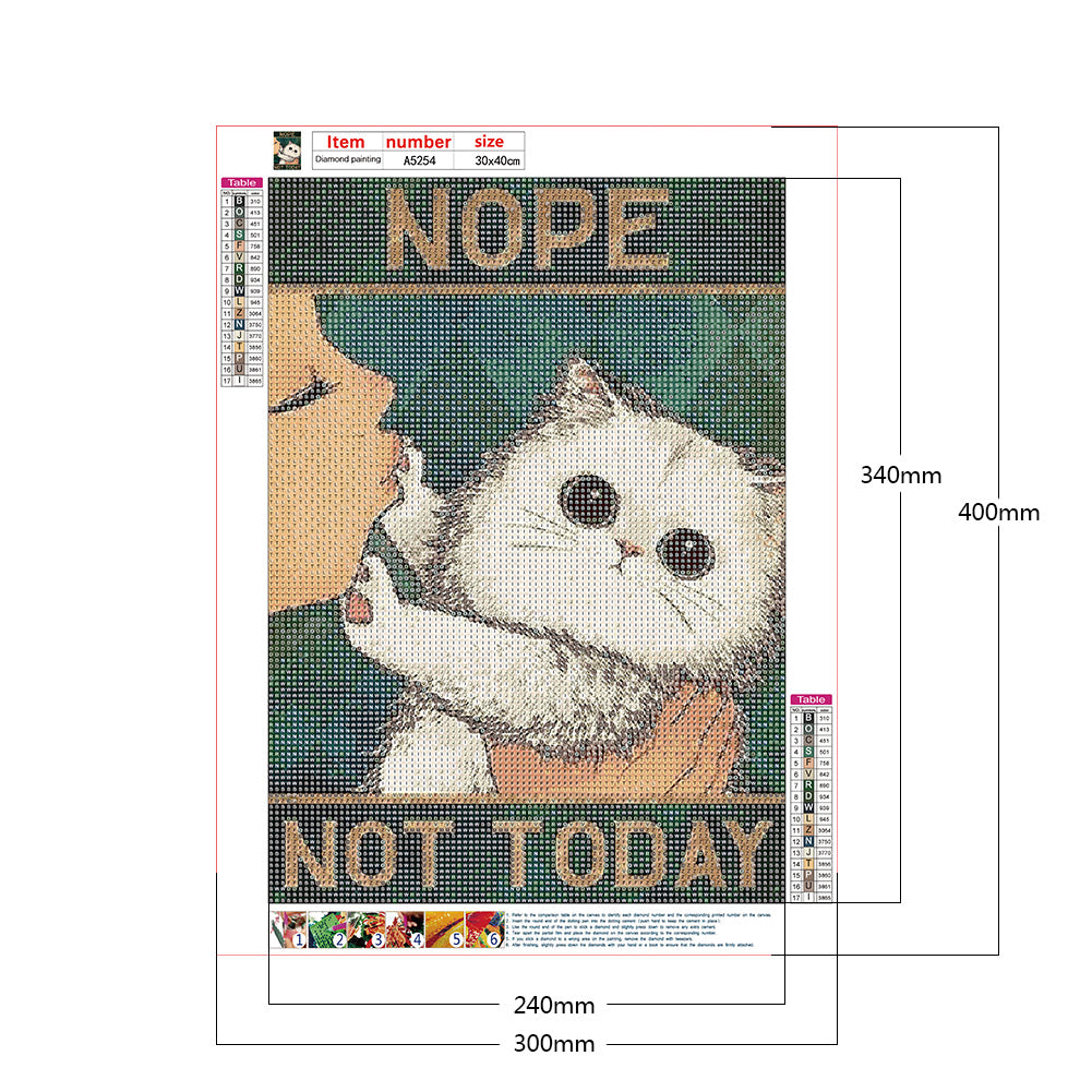 Black Cat Pictorial - Full Round Drill Diamond Painting 30*40CM