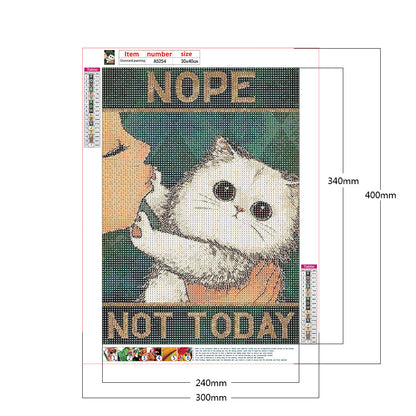 Black Cat Pictorial - Full Round Drill Diamond Painting 30*40CM