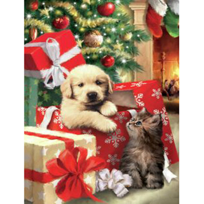 Puppy Gift - Full Square Drill Diamond Painting 30*40CM