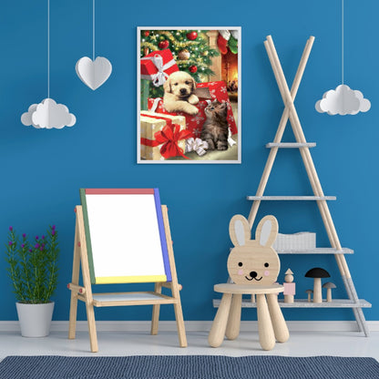 Puppy Gift - Full Square Drill Diamond Painting 30*40CM