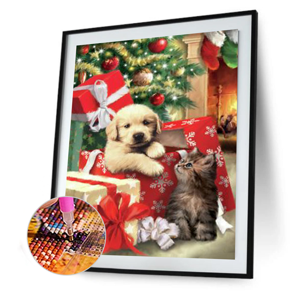 Puppy Gift - Full Square Drill Diamond Painting 30*40CM