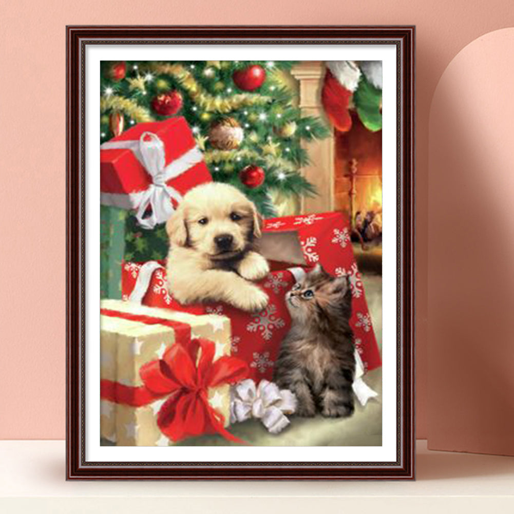 Puppy Gift - Full Square Drill Diamond Painting 30*40CM