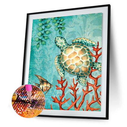 Sea ??Turtle - Full Square Drill Diamond Painting 30*40CM