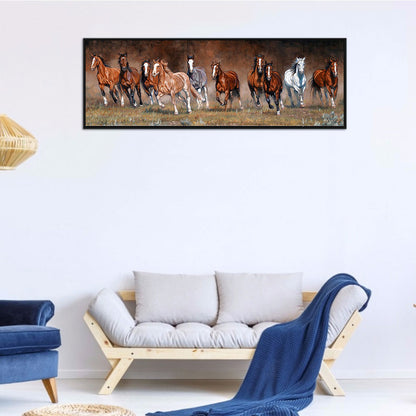 Horse Galloping - Full Round Drill Diamond Painting 90*30CM