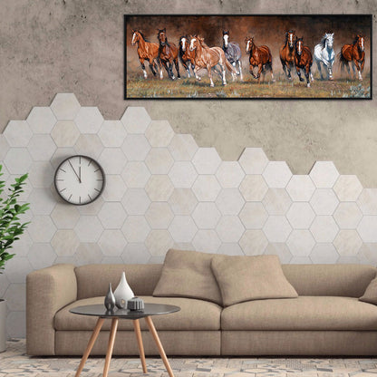 Horse Galloping - Full Round Drill Diamond Painting 90*30CM