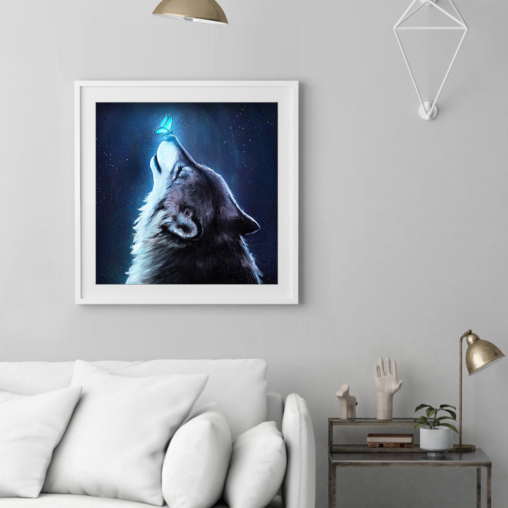 Wolf - Full Square Drill Diamond Painting 30*40CM