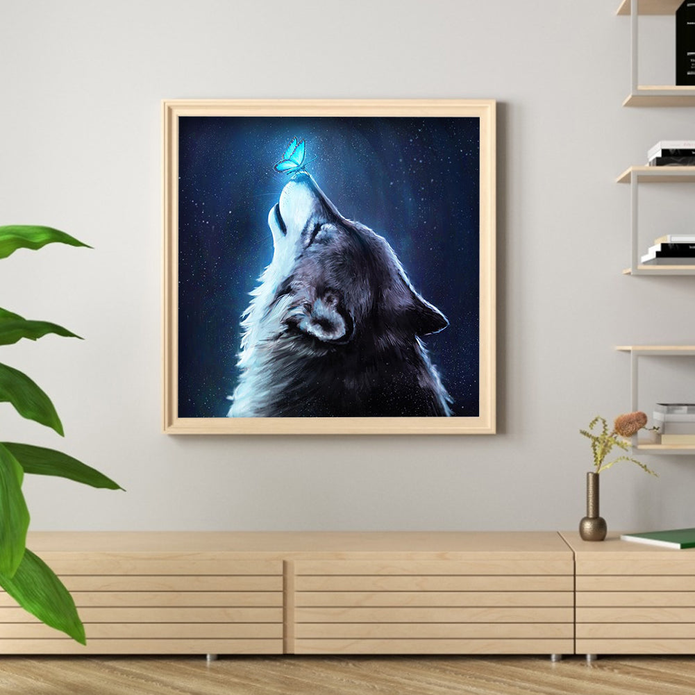 Wolf - Full Square Drill Diamond Painting 30*40CM