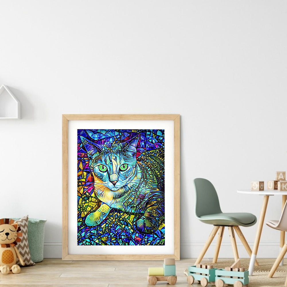 Cat - Full Square Drill Diamond Painting 30*40CM