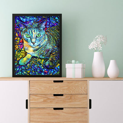 Cat - Full Square Drill Diamond Painting 30*40CM