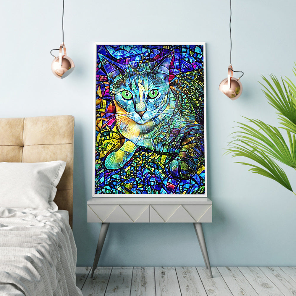 Cat - Full Square Drill Diamond Painting 30*40CM