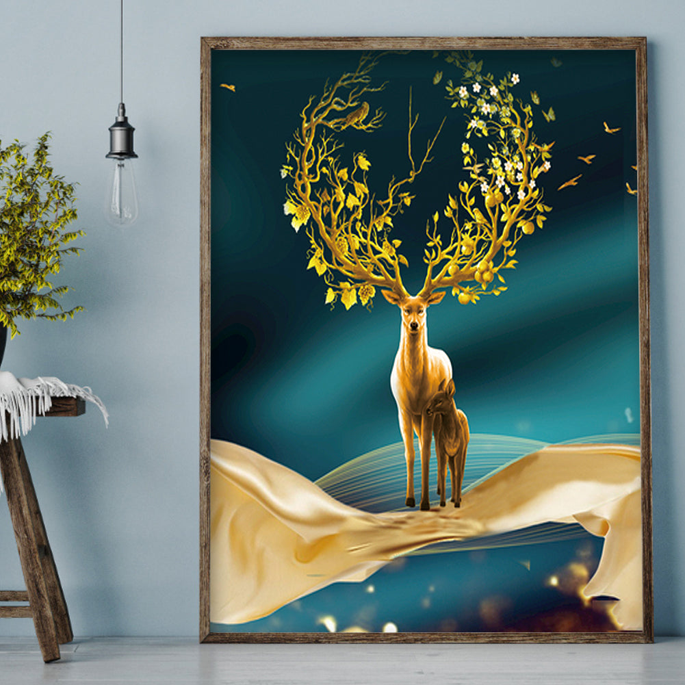 Deer - Full Square Drill Diamond Painting 30*40CM