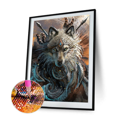 Wolf - Full Square Drill Diamond Painting 30*40CM