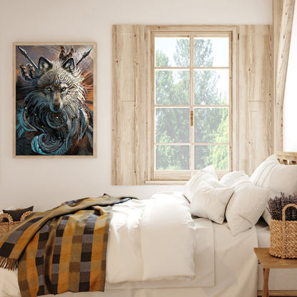 Wolf - Full Square Drill Diamond Painting 30*40CM