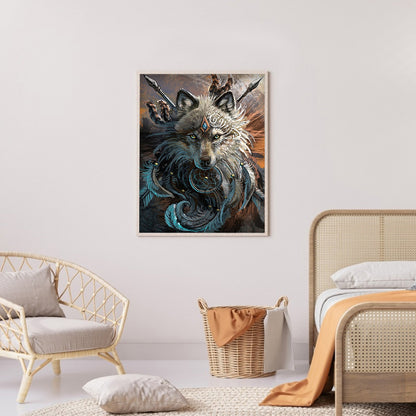 Wolf - Full Square Drill Diamond Painting 30*40CM