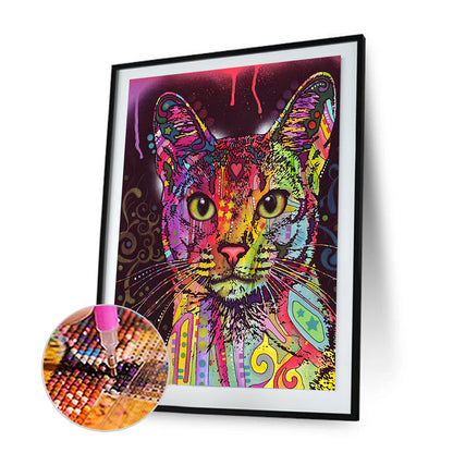 Cat - Full Square Drill Diamond Painting 30*40CM