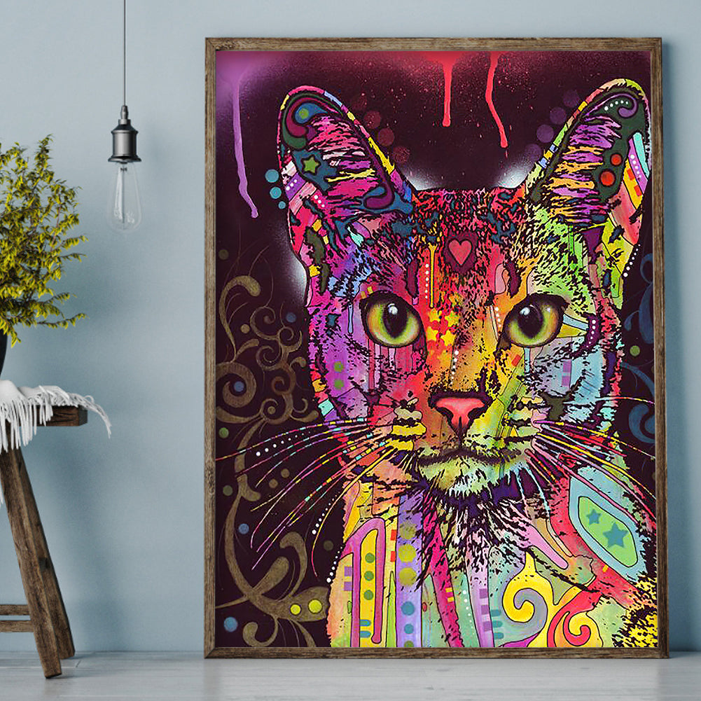 Cat - Full Square Drill Diamond Painting 30*40CM