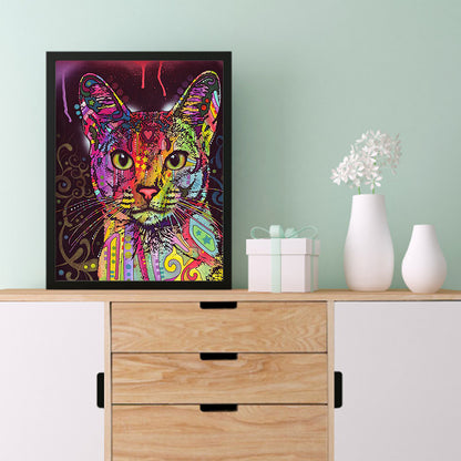 Cat - Full Square Drill Diamond Painting 30*40CM