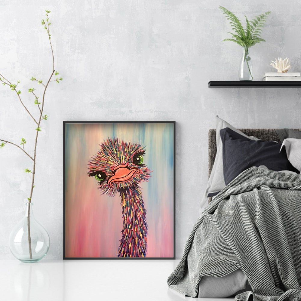 Ostrich - Full Square Drill Diamond Painting 30*40CM