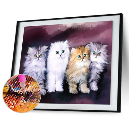 Cat - Full Square Drill Diamond Painting 30*40CM