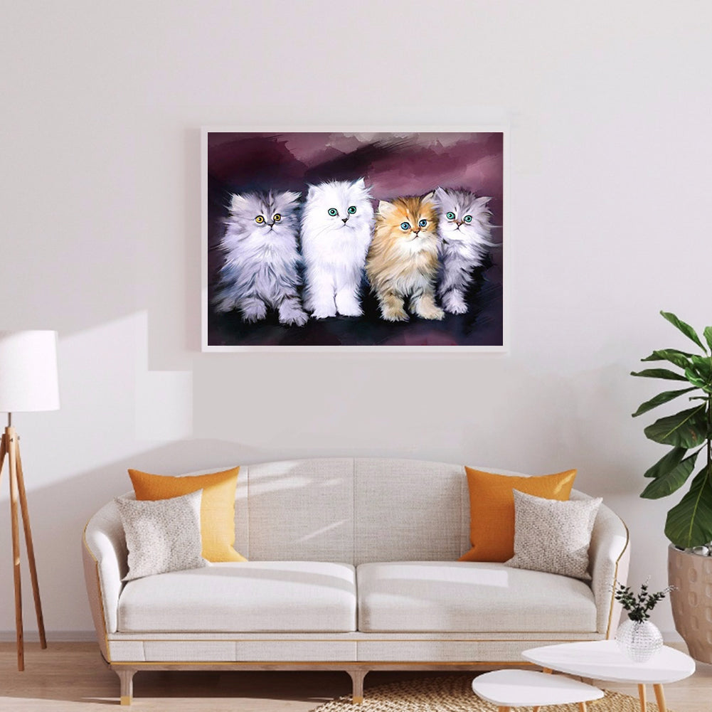 Cat - Full Square Drill Diamond Painting 30*40CM