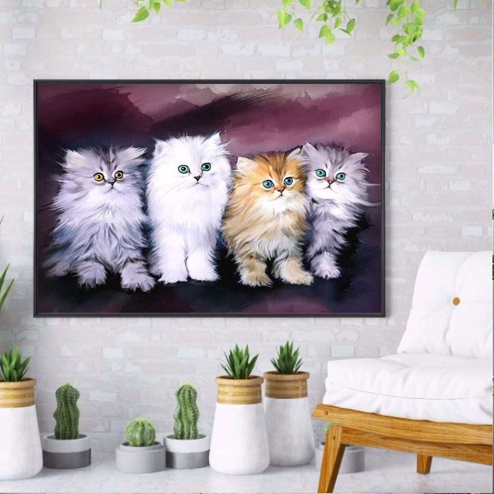 Cat - Full Square Drill Diamond Painting 30*40CM