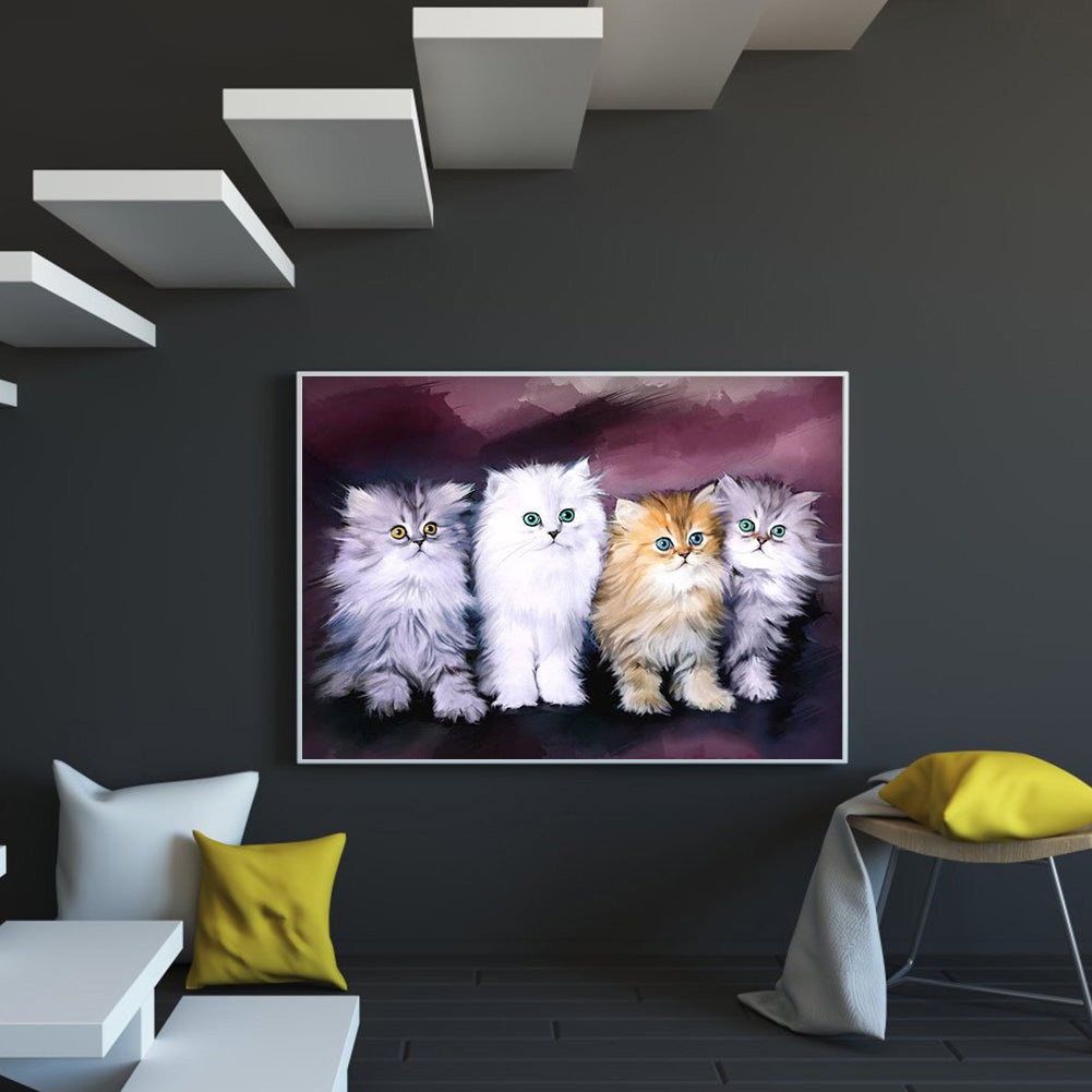 Cat - Full Square Drill Diamond Painting 30*40CM