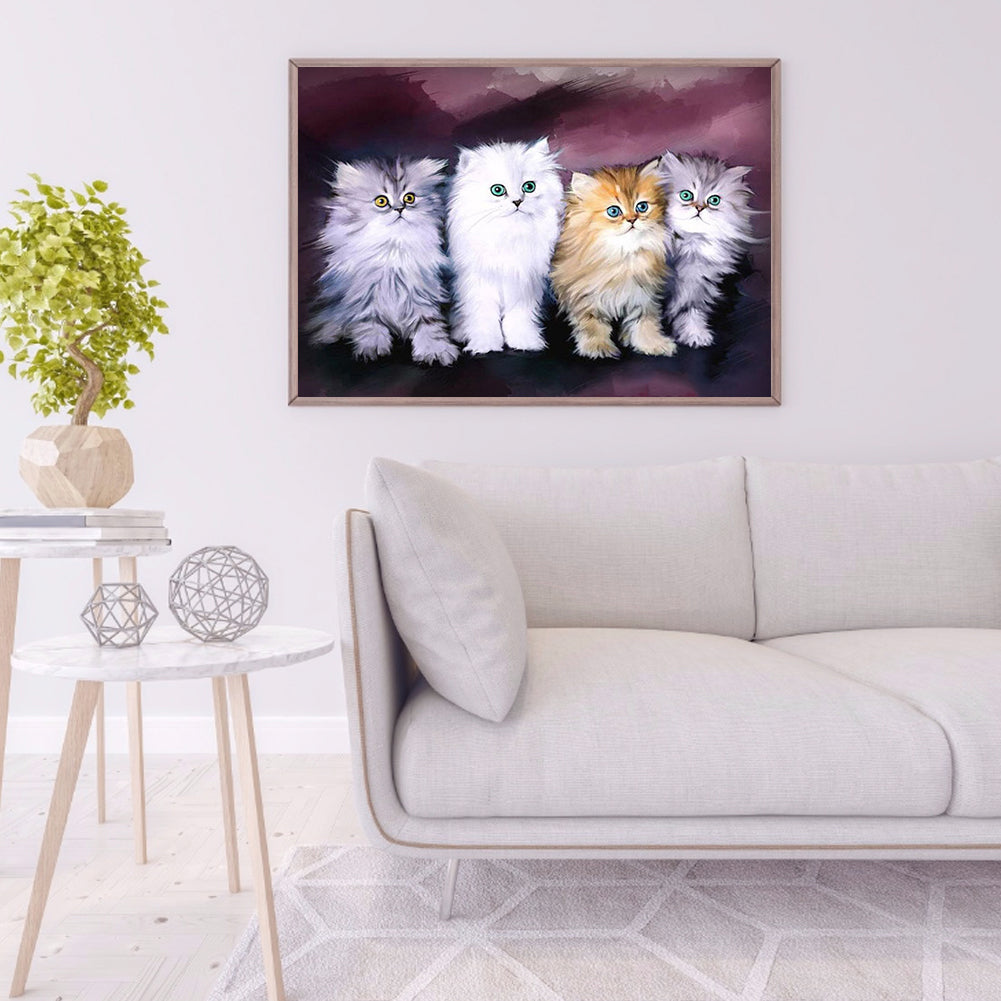 Cat - Full Square Drill Diamond Painting 30*40CM