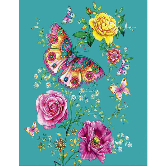 Butterfly - Full Square Drill Diamond Painting 30*40CM