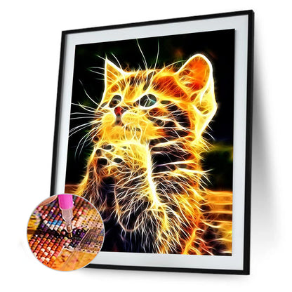 Cat - Full Square Drill Diamond Painting 30*40CM